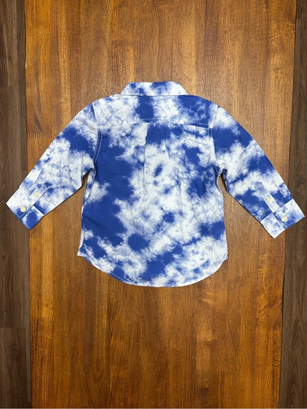 Baby GAP Tie Dye Button Down Long Sleeve Shirt